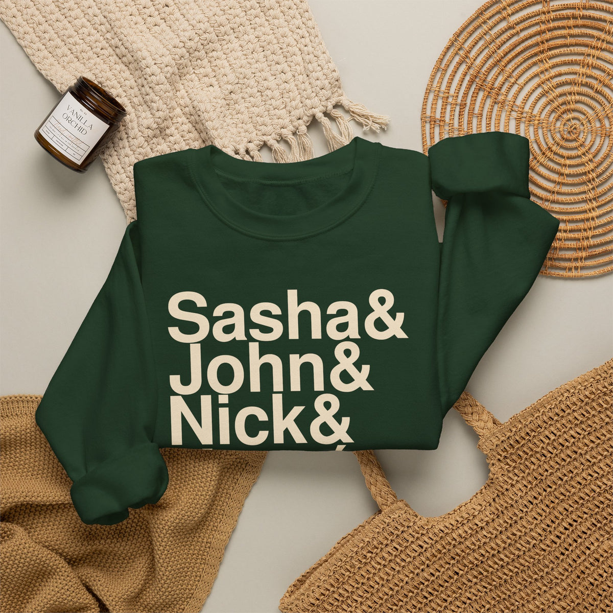 Progressive House Crewneck, Forest Green