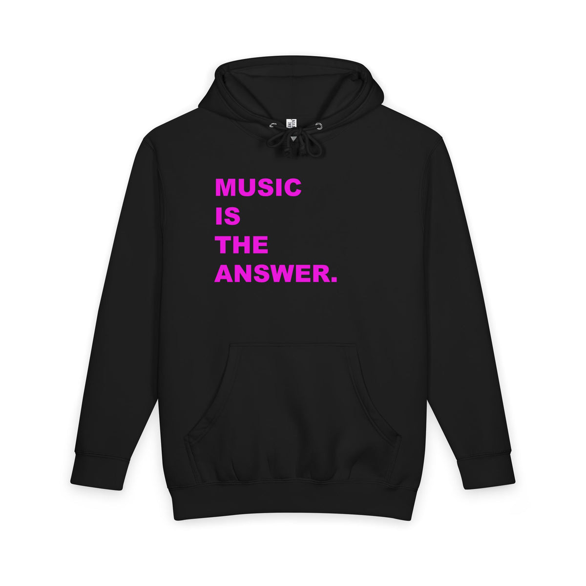 Music Is The Answer Hoodie, Black