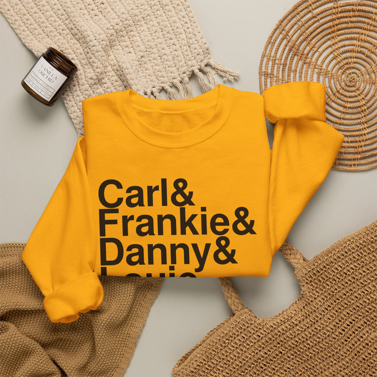 House Crewneck, Gold