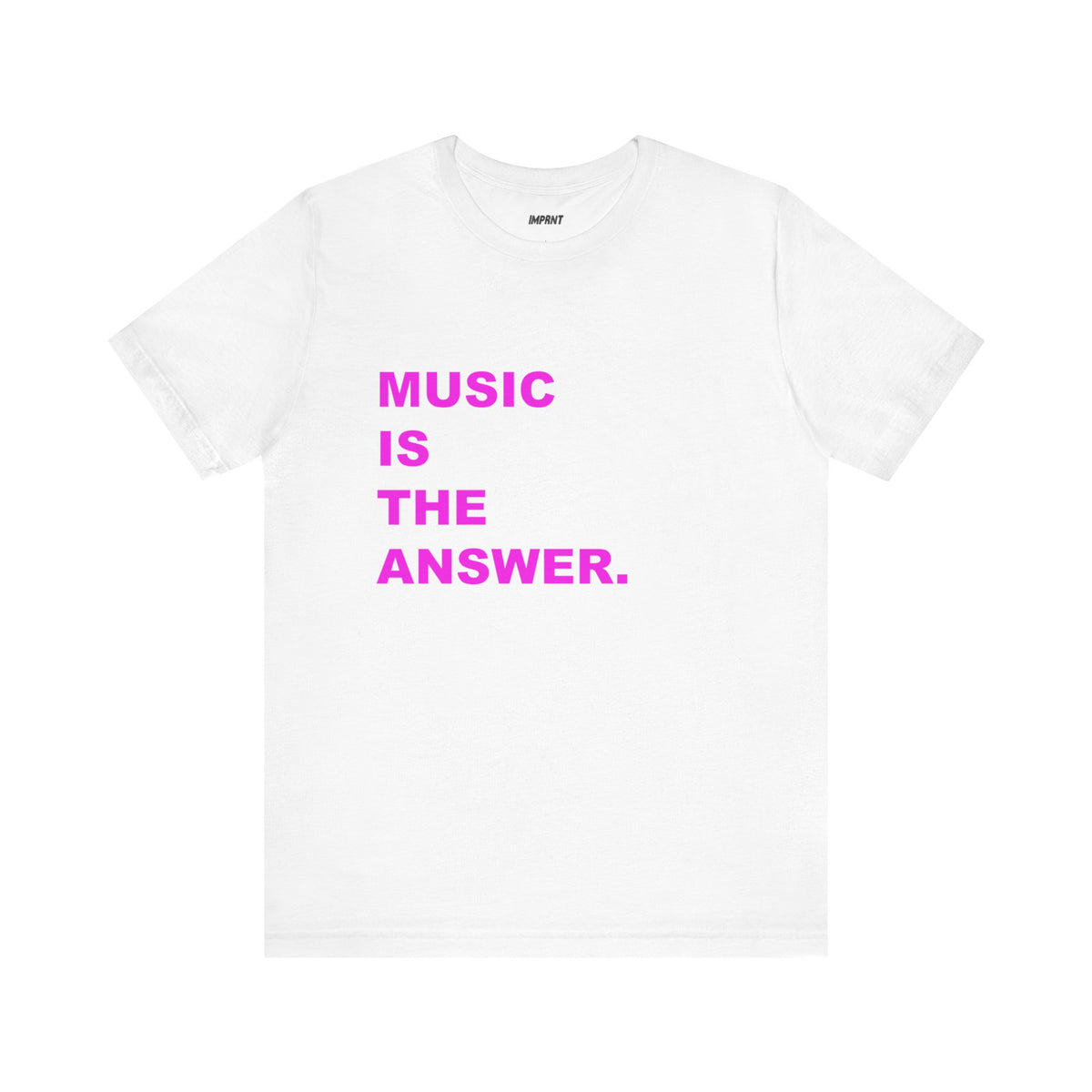 Music Is The Answer Tee, White