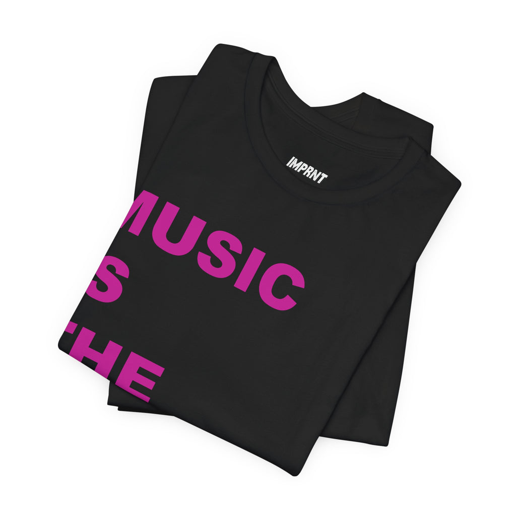 Music Is The Answer Tee, Black