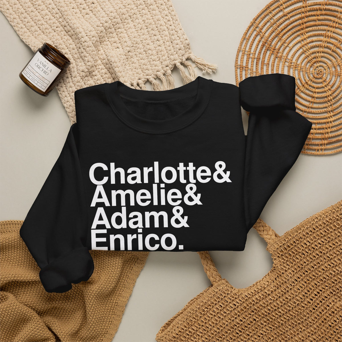 Modern Techno Crewneck, Black