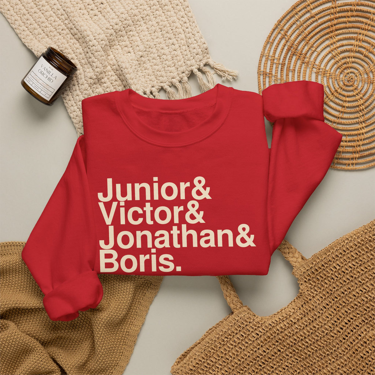 NYC Legends 02 Crewneck, Red