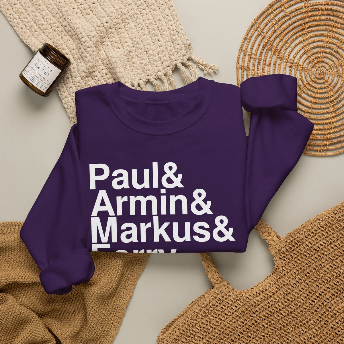 Trance Crewneck, Purple