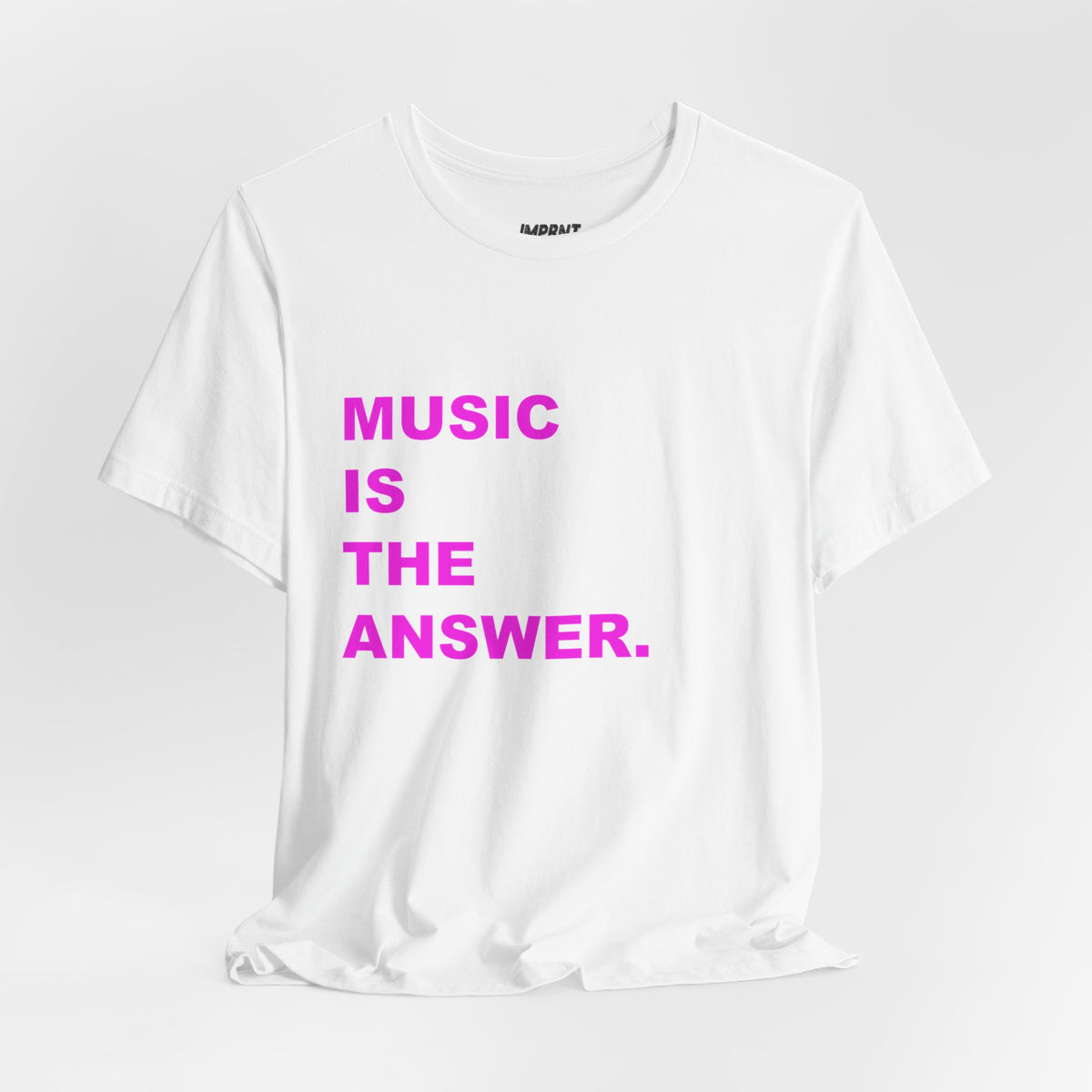 Music Is The Answer Tee, White